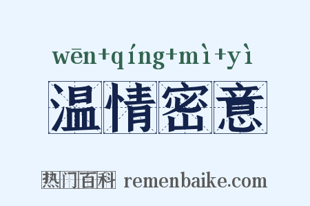 温情密意是什么意思的图片